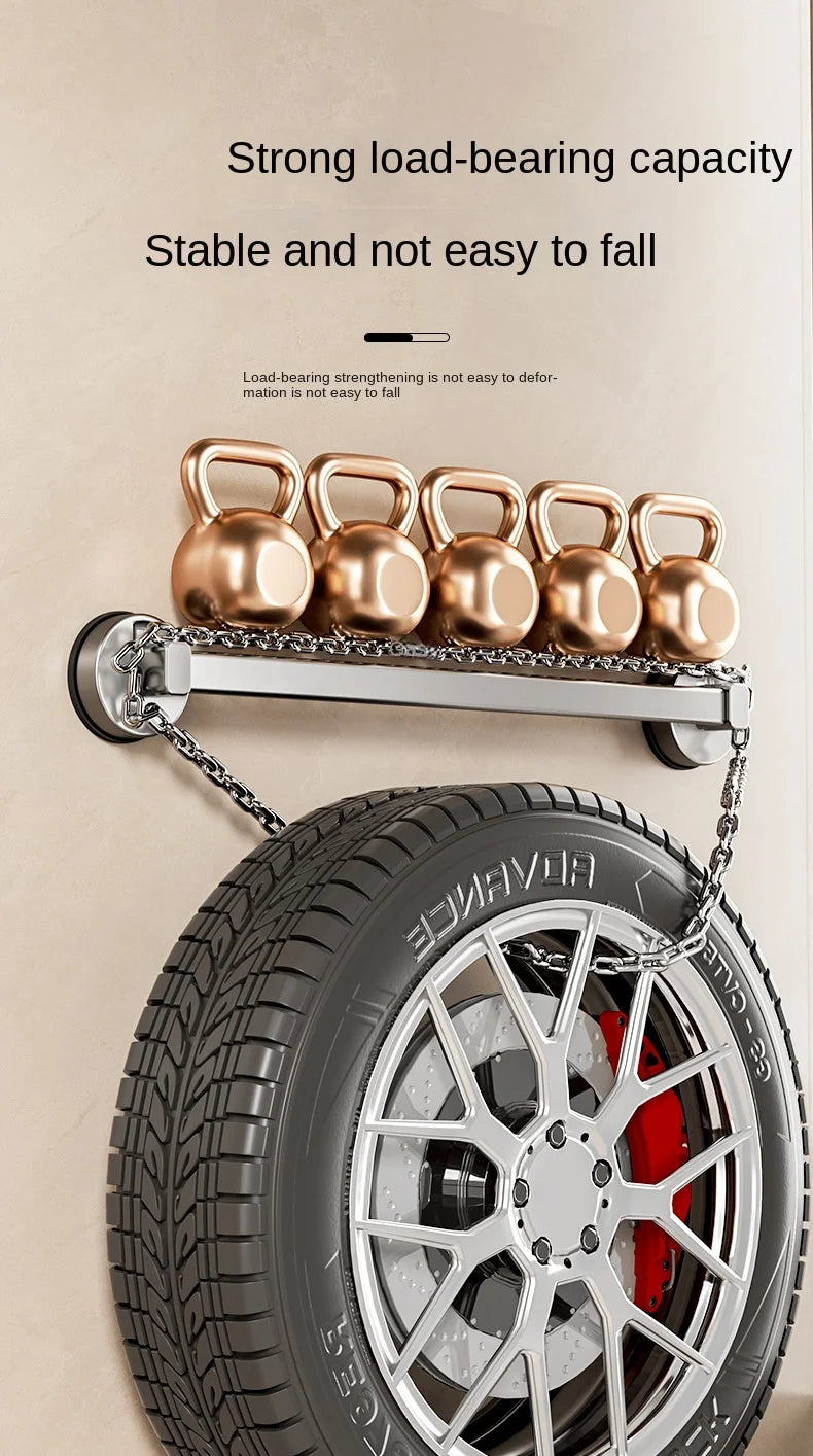 AILIHU Bathroom Suction Cup Towel Rack Non-perforated Storage Rack Wall-mounted Single-rod Bath Towel Storage Rack