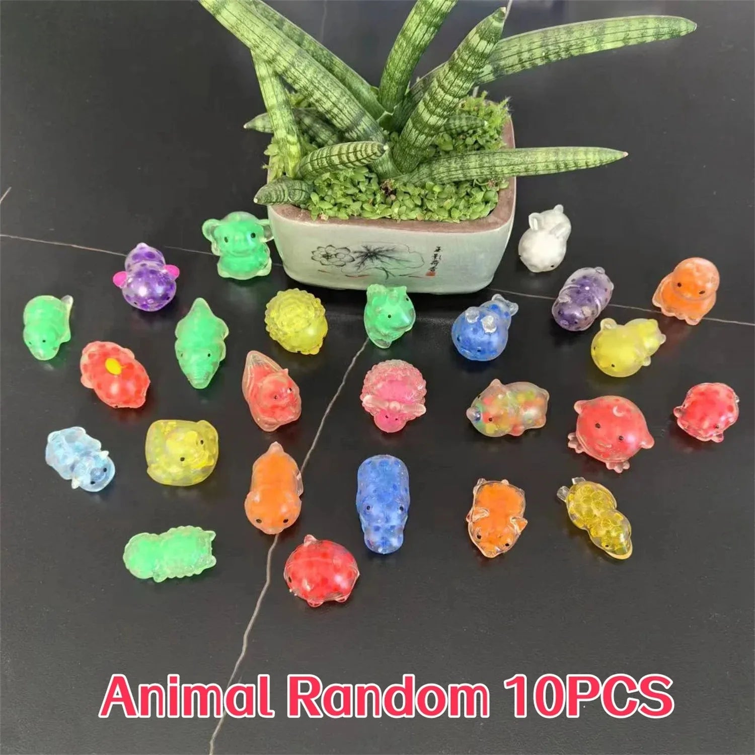 Mini Animal Squishies - Small Fidget Stress Balls Bulk Pack for Party Favors, Classroom Prizes & Sensory Play