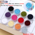 12pcs Valentine's Velvet Plush Nail Powder Luxury Sweater Sweet Design Random Glitter Dust New Year Accessories Manicure Decor
